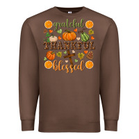 Chestnut Grateful thankful blessed Premium Sweatshirt - NancyCooperArtShop
