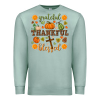 Seafoam Grateful thankful blessed Premium Sweatshirt - NancyCooperArtShop