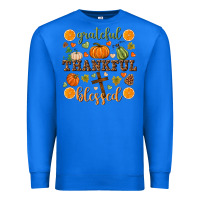 True Royal Grateful thankful blessed Premium Sweatshirt - NancyCooperArtShop