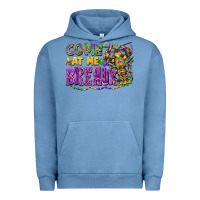 Pigment Pebble Blue Come at me breaux Urban Hoodie - FaDigitalArtStudio