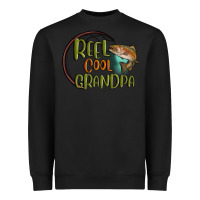 Black reel cool  grandpa Heavyweight Sweatshirt - MaliasSmallBusiness