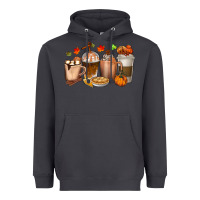 Smoke Pumpkin Spice Coffee Cups Heavyweight Hoodie - texasbilliewilder