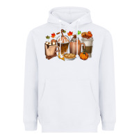 White Pumpkin Spice Coffee Cups Heavyweight Hoodie - texasbilliewilder