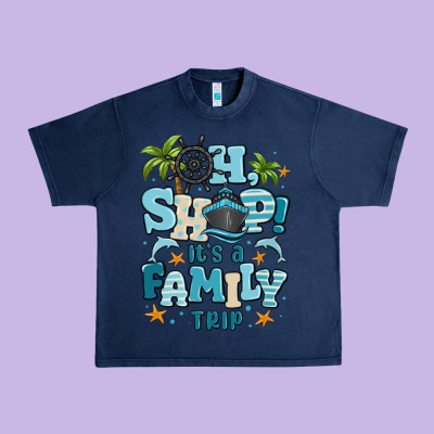 Oh Ship Its A Family Trip Urban Heavy Tee Designed By Maliassmallbusiness