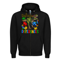 Black embrace differences Zipper Hoodie - Artiststas