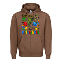 Chestnut embrace differences Zipper Hoodie - Artiststas