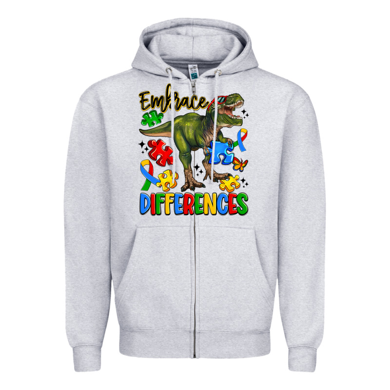 Embrace Differences Zipper Hoodie by Artiststas | Teevron