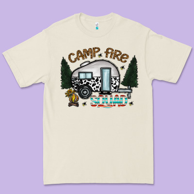 Camp Fire Squad Premium Tee Designed By Cowhidedigitalart