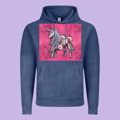 Unicorn Vintage Hoodie Designed By Lillyallendesigns