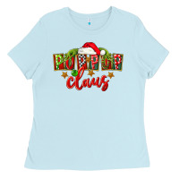 Baby Blue christmas pop pop claus Ladies Tee - FaDigitalArtStudio