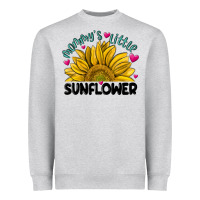 Heather Grey mommy' s little sunflower Heavyweight Sweatshirt - MaliasSmallBusiness