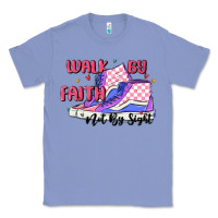 Colony Blue walk by faith Classic Tee - MaliasSmallBusiness