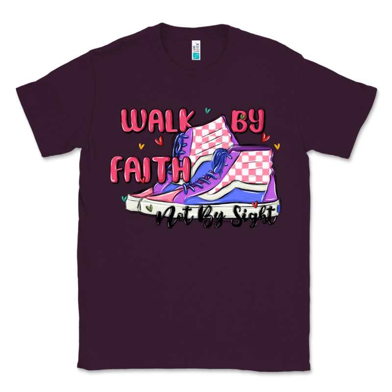 Walk By Faith Classic Tee by MaliasSmallBusiness | Teevron