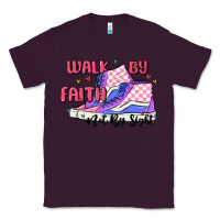 Plum walk by faith Classic Tee - MaliasSmallBusiness