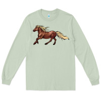 Matcha running horse Long Sleeve Tee - NancyCooperArtShop