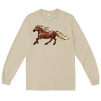 Mushroom running horse Long Sleeve Tee - NancyCooperArtShop