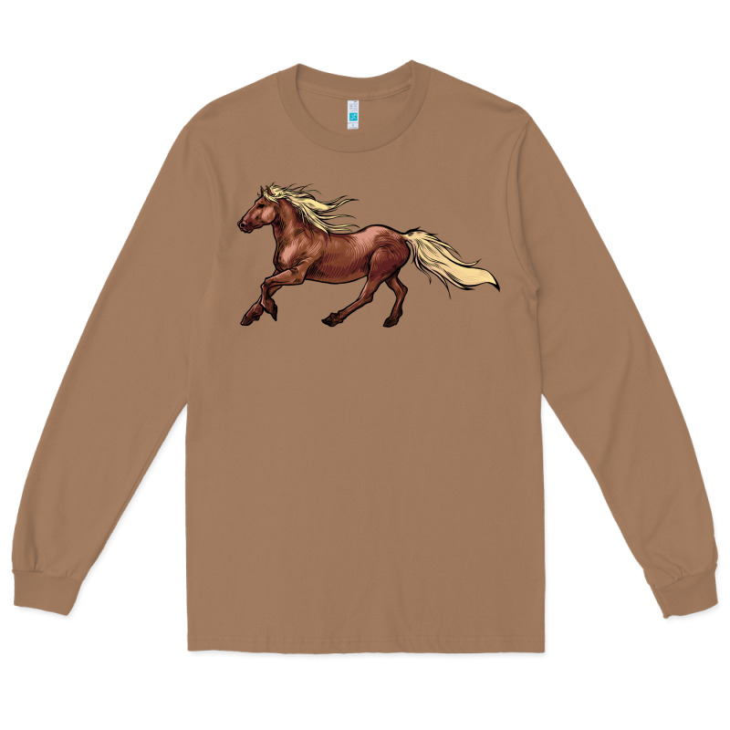 Running Horse Long Sleeve Tee by NancyCooperArtShop | Teevron