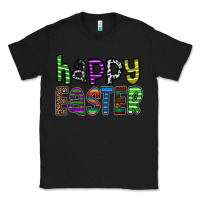 Black Happy Easter Classic Tee - CowhideDigitalArt