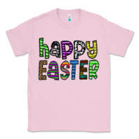 Bubblegum Pink Happy Easter Classic Tee - CowhideDigitalArt
