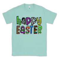 Seafoam Happy Easter Classic Tee - CowhideDigitalArt
