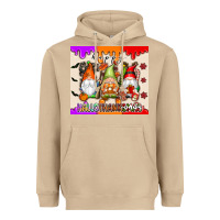 Mushroom Happy Hallothanksmas gnomes Heavyweight Hoodie - texasbilliewilder