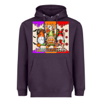 Plum Happy Hallothanksmas gnomes Heavyweight Hoodie - texasbilliewilder