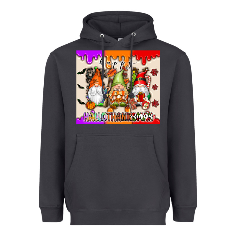 Happy Hallothanksmas Gnomes Heavyweight Hoodie by texasbilliewilder | Teevron