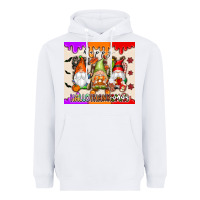 White Happy Hallothanksmas gnomes Heavyweight Hoodie - texasbilliewilder