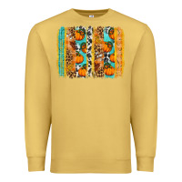 Antique Gold Fall Pumpkin brushstrokes Premium Sweatshirt - NancyCooperArtShop
