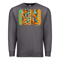 Charcoal Heather Fall Pumpkin brushstrokes Premium Sweatshirt - NancyCooperArtShop