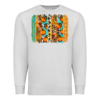 Dove Grey Fall Pumpkin brushstrokes Premium Sweatshirt - NancyCooperArtShop