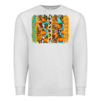 Oatmeal Heather Fall Pumpkin brushstrokes Premium Sweatshirt - NancyCooperArtShop