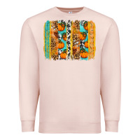 Pale Pink Fall Pumpkin brushstrokes Premium Sweatshirt - NancyCooperArtShop
