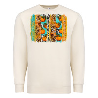 Sandshell Fall Pumpkin brushstrokes Premium Sweatshirt - NancyCooperArtShop