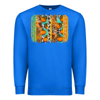 True Royal Fall Pumpkin brushstrokes Premium Sweatshirt - NancyCooperArtShop
