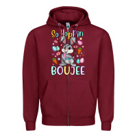 Burgundy so hoppin boujee Zipper Hoodie - Artiststas