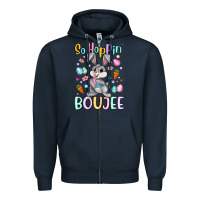 Navy so hoppin boujee Zipper Hoodie - Artiststas