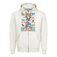 Oatmeal Heather so hoppin boujee Zipper Hoodie - Artiststas