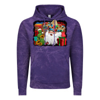Cloud Purple Santa Claus Spanish Christmas Vintage Hoodie - Jasminsmagicworld