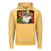 Vintage Mustard Santa Claus Spanish Christmas Vintage Hoodie - Jasminsmagicworld