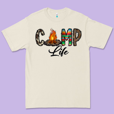 Camp Life Premium Tee Designed By Cowhidedigitalart