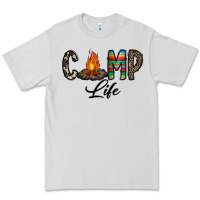 Dove Grey camp life Premium Tee - CowhideDigitalArt