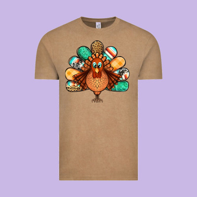 Thanksgiving Turkey Vintage Tee Designed By Jasminsmagicworld