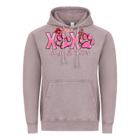 Vintage Zinc xoxo hugs and kisses paws Vintage Hoodie - NancyCooperArtShop