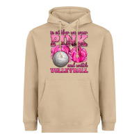 Mushroom In October We Wear Pink and Watch Volleyball Heavyweight Hoodie - texasbilliewilder