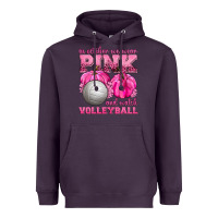 Plum In October We Wear Pink and Watch Volleyball Heavyweight Hoodie - texasbilliewilder