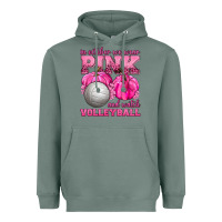 Sage In October We Wear Pink and Watch Volleyball Heavyweight Hoodie - texasbilliewilder