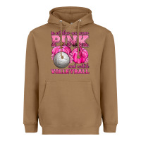 Toasted Coconut In October We Wear Pink and Watch Volleyball Heavyweight Hoodie - texasbilliewilder