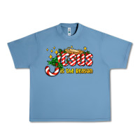 Pebble Blue jesus is the reason with christmas candy ado Urban Heavy Tee - AdoDesignShop