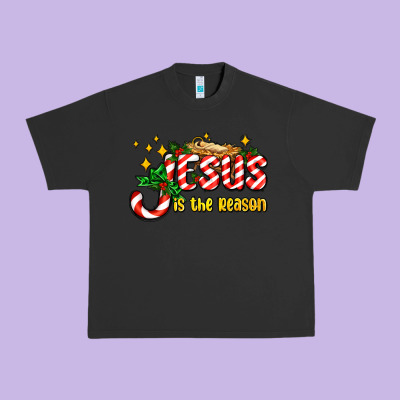 Jesus Is The Reason With Christmas Candy Ado Urban Heavy Tee Designed By Adodesignshop
